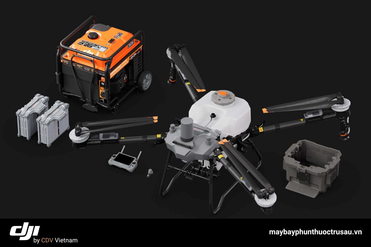 Máy bay phun thuốc DJI Agras T70P 21 Nguồn năng lượng của t70p