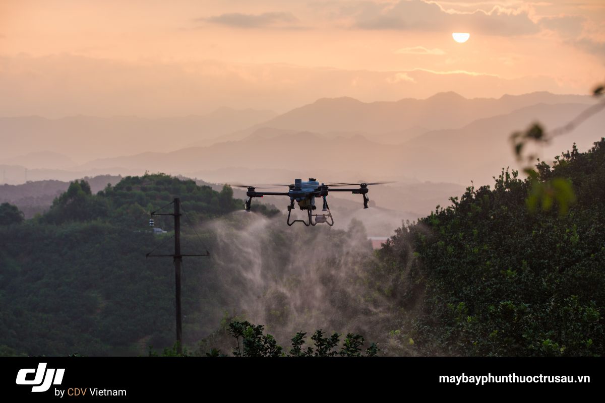 Ứng dụng máy bay phun thuốc dji t25p